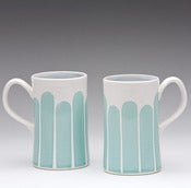 Image of Striped Mug: Turquoise or Yellow