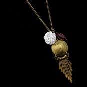 Image of "Brassy Goodness" Recycled Assemblage Necklace