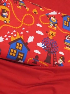 Image of Dark red organic plain jersey (by the half metre)
