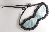 Image of Retro Kitty silk Blindfold in light blue - Lovable