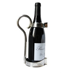 Image of Vintage Sheffield Silver Plated Wine Bottle Holder