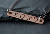 Image of XOXO Necklace in 14kt Rose Gold + Sterling Silver