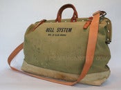 Image of Vintage BELL SYSTEM by Klein-Buhrke Linemans Tool Bag