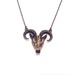 Image of Antique brass Rams head necklace 