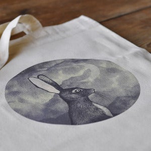 Image of Tote Bag ~ Bunny & The Moon