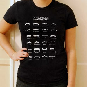 Image of Women's Typestache Shirt, FG-3W