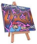 Image of 'Ready Aim' Small Canvas and Easel