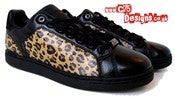 Image of Adidas/David Beckham Leopard Print Sneakers UK8.5/US9