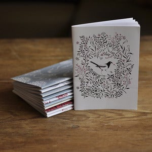 Image of A6 Plain Notebooks ~ Magpie