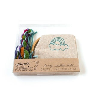 Image of Little Weather Trio Crewel Embroidery Kit