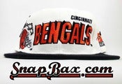 Image of Vintage Deadstock Cincinnati Bengals Sports Specialties Shadow Snapback Hat Cap