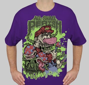 Image of Limited edition PURPLE Brutal Mario T-Shirt
