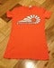 Image of Women's stickygreen tee (orange/white)
