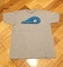 Image of Stickygreen 2 tone logo tee (grey/blue)