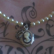 Image of Pearl Cameo & Anchor Necklace