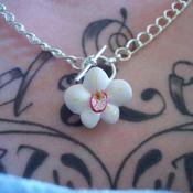 Image of Orchid Charm Necklace