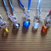 Image of Heart Charm Toggle Necklace