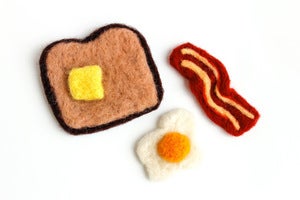 Image of Assemble Crafting Kit: Needle-Felted Breakfast