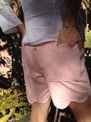 Image of Scalloped Linen Short