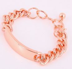 Image of ID Chain Bracelet (Rose Color)