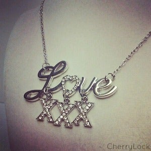 Image of Straight Edge XXX Necklace