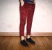 Image of Burgundy Slim Trousers