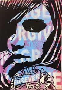 Image of "Forever" - Hand finished Test Proof screen print 2/2 by Copyright