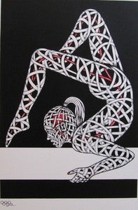 Image of "Gym Balance" ltd. edition screen print by Osch
