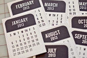 Image of Project Life 2013 Printable Calendar Cards