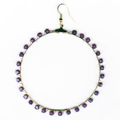 Image of VIOLET OPAL SWAROVSKI HOOP