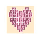 Image of Heart stamp card