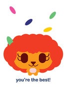 Image of "you're the best!" card