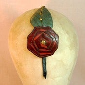 Image of Upcycled Leather Rose Band
