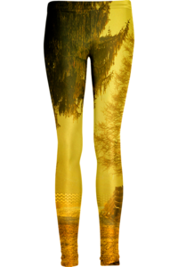 Image of Yellow road leggings