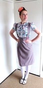 Image of 1950s office girl inspired pinafore skirt
