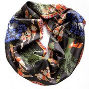 Image of BLACK FOREST SILK SCARF