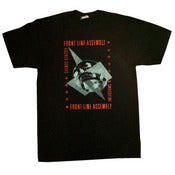 Image of FRONT LINE ASSEMBLY-Gashed Senses & Crossfire Shirt/ NEW Reissued print