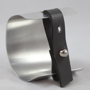 Image of Aluminum and Leather Cuff Bracelet