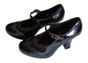 Image of Patent Oxford Platform Mary Jane Pumps (Black)
