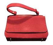 Image of Vintage Red Velvet Kelly Bag