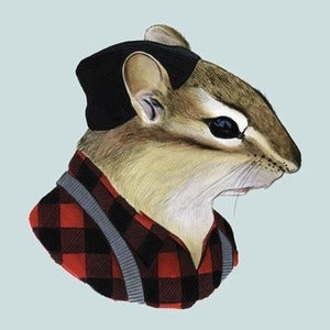 Image of Chipmunk Print 8x10