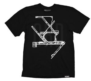 Image of ORD: Chicago O'Hare International Underlay Code T-Shirt