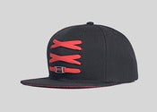 Image of ICONS - Super Crew - Black & Red Elephant Print Snap Back