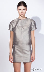 Image of Metal Shift Tee - Silver Smoke