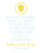 Image of Babies Don't Keep Wall Print