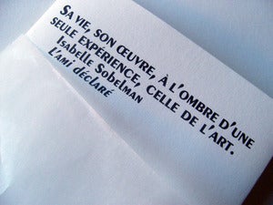 Image of Isabelle Sobelman • L'ami déclaré