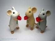 Image of Tall Mouse with Red Rose