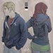 Image of SPOOL HOODIE . gray . black . white