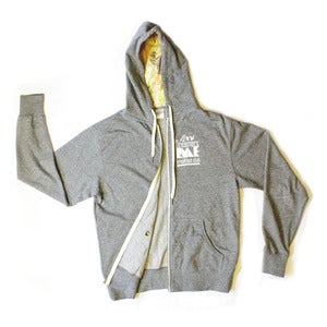 Image of "FRESH OUT THE BOX"  Inner Lined Color Penciled styled Hooded French Terry Zip up Sweatshirt