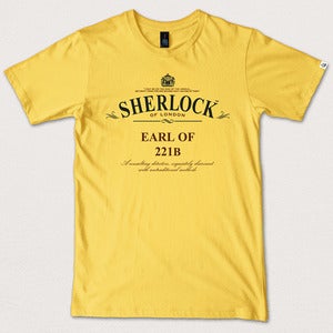 Image of “Earl of 221B” - Canary Yellow tee/tea
